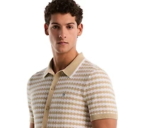 Original Penguin Men's Crochet Like Cotton Sweater