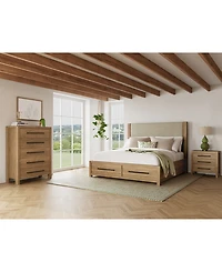 Davie Queen Upholstered Bed with Storage