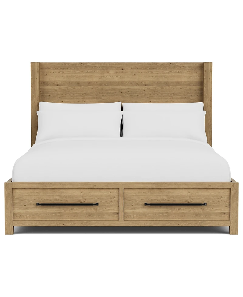 Davie 3-Pc. King Storage Bedroom Set (Panel Bed