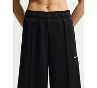 Nike Women's Sportswear Mid-Rise Wide-Leg Track Pants