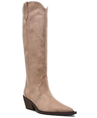 Dv Dolce Vita Womens Greva Tall Pull On Cowboy Western Boots Regular Wide Calf