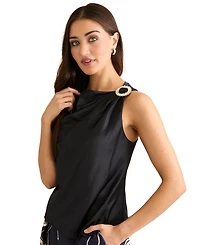 Muse Women's Asymmetric Neck Tank Top