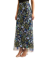 Muse Women Lightweight Nylon Structured Pencil Skirt