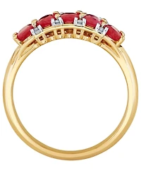 Macy's Ruby (1-3/4 ct. t.w.) & Diamond Accent Ring in 10k Yellow Gold