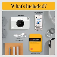 Kodak Printomatic Instant Print Camera, Prints on 2x3" Photo Paper