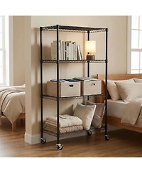 Streamdale Furniture 4 Tier Adjustable Heavy Duty Wire Shelving Unit