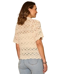 Democracy Women's Collared Button-Down Top