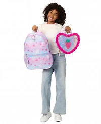 Rainbow Sugar Girls' Backpack, Calculator Charm and Lunch Bag, 3-Piece Set