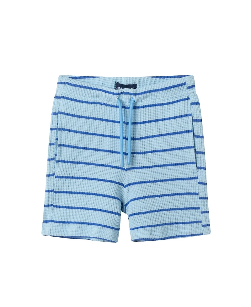 Andy & Evan Toddler Boys Waffle Polo Set