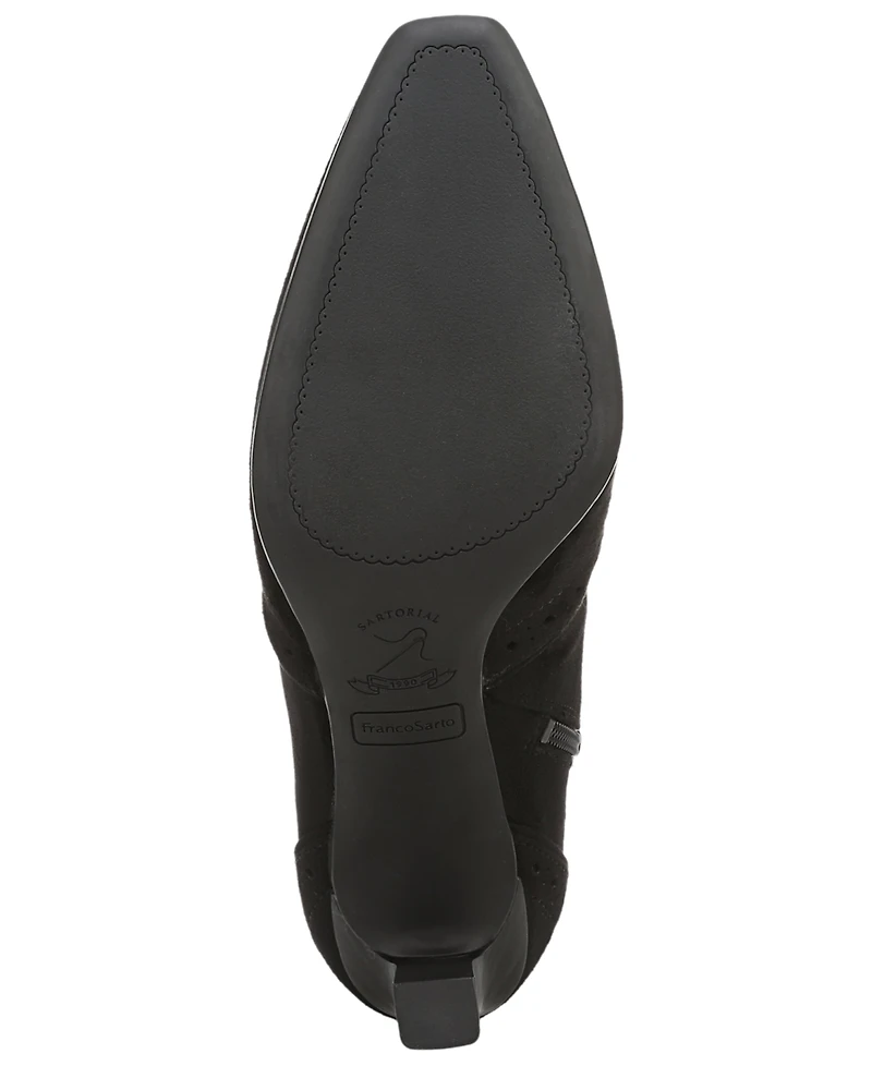 Franco Sarto Women's Delani Square Toe Zip Short Boots