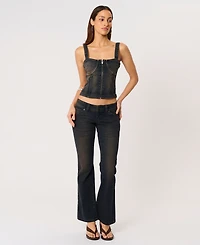 Abrand Women's Bowie Denim Bustier Top