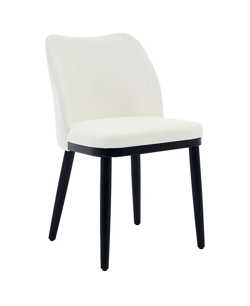 gaomon Dining Chairs Set of 4: Upholstered Fabric Dining Room Side Chairs, Chair for Dining Table with Padded Seat and Wood Legs