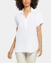 Nydj Women's Short-Sleeve Becky Top