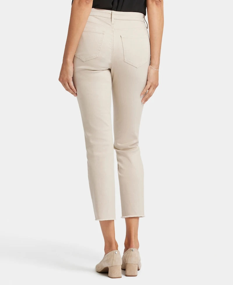 Nydj Women's Sheri Slim Ankle Jeans with Frayed Hems