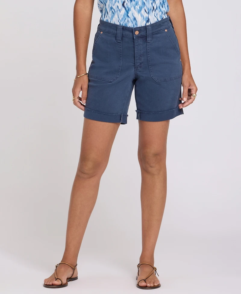 Nydj Women's Diana Relaxed Denim High-Rise Shorts
