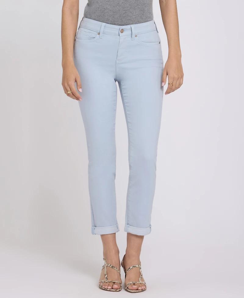 Nydj Women's Sheri Slim Ankle Jeans with Roll Cuff