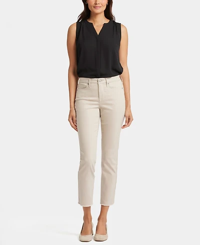 Nydj Women's Sheri Slim Ankle Jeans with Frayed Hems