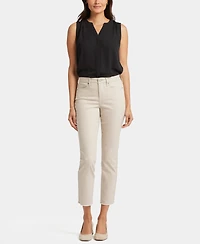 Nydj Women's Sheri Slim Ankle Jeans with Frayed Hems