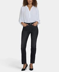 Nydj Women's High-Rise Marilyn Straight Jeans