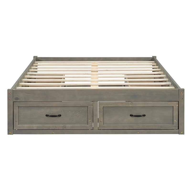 Streamdale Furniture Platform Bed With 6 Drawers