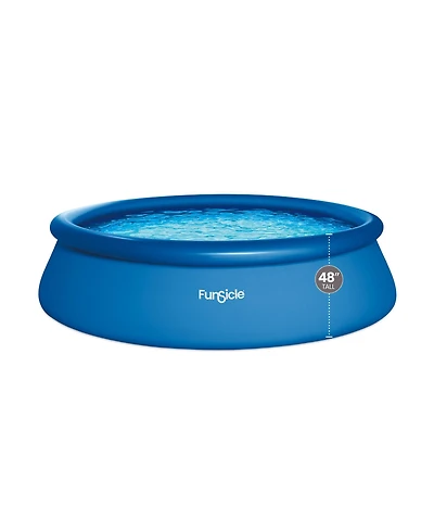 Funsicle 18" x 48" QuickSet Inflatable Ring Top Outdoor Above Ground Pool w/Pump
