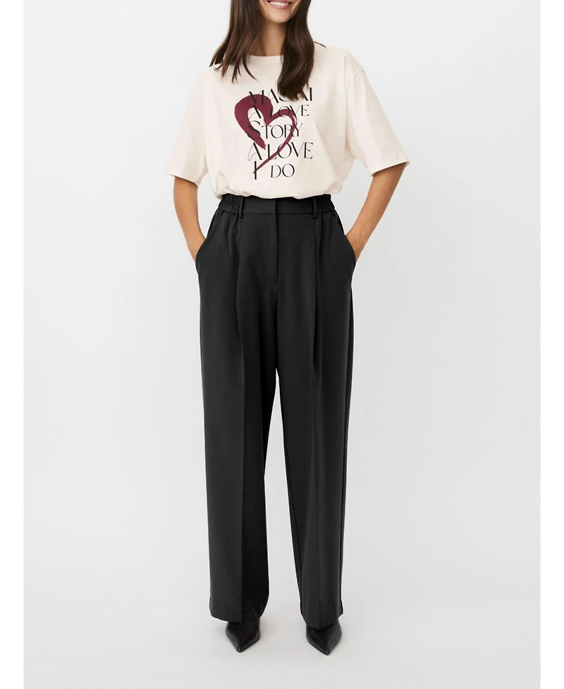 Masai Copenhagen Women's Mapryscian High Waisted Wide Leg Pants