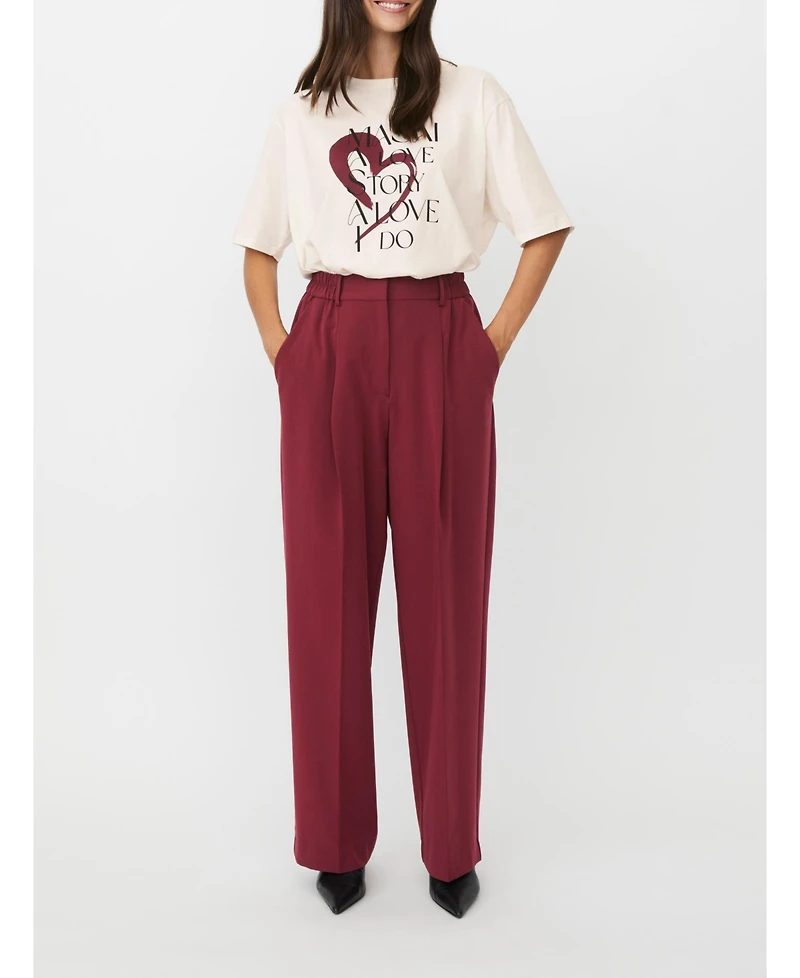 Masai Copenhagen Women's Mapryscian High Waisted Wide Leg Pants
