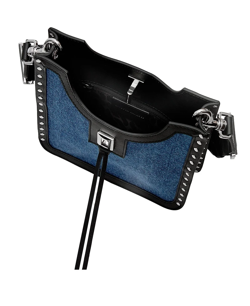 Rebecca Minkoff Darren Surplus Denim Mini Shoulder Handbag
