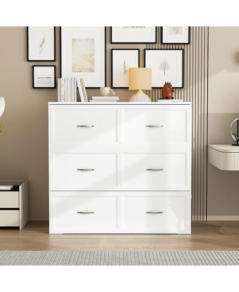 Homsee Modern Folding Bed - Metal Handles | Living Room Sleeper