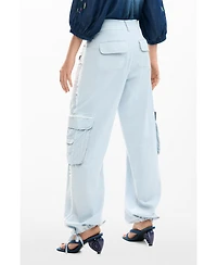 Desigual Women's Cargo pants with pockets