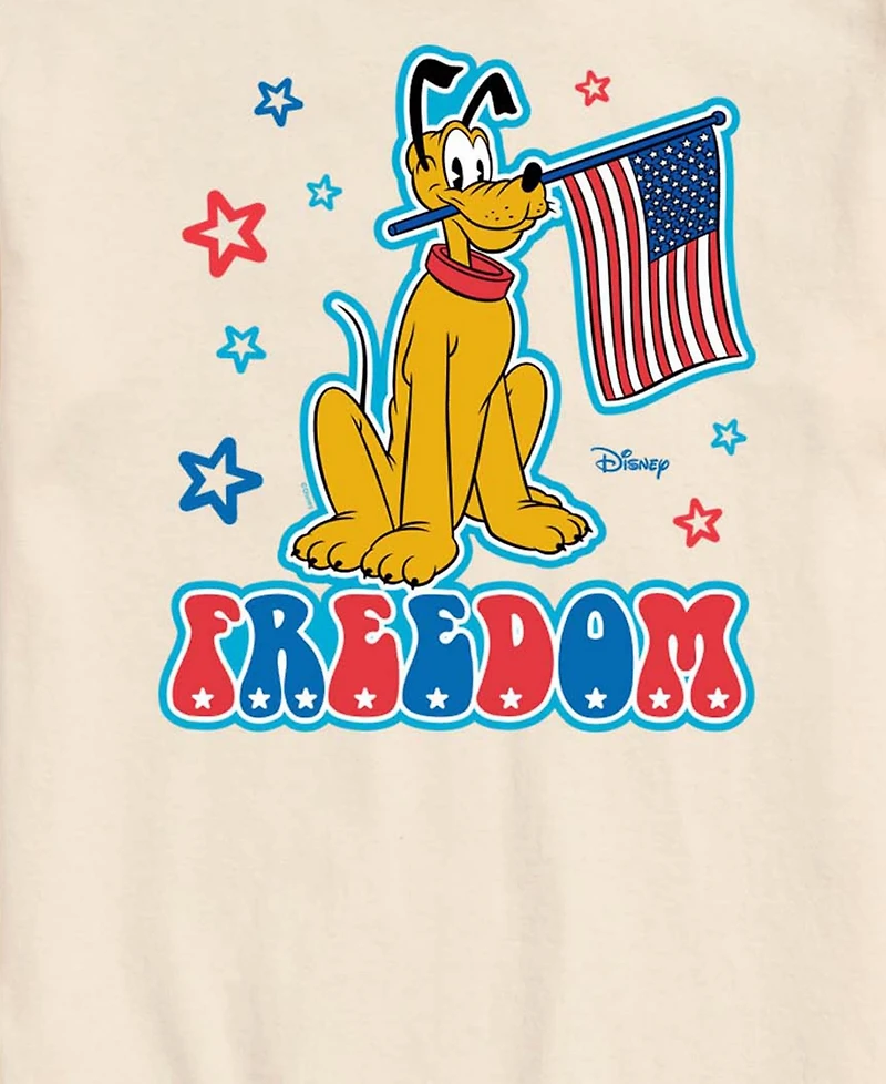 Airwaves Men's Disney Pluto Freedom Short-Sleeve Graphic T-Shirt