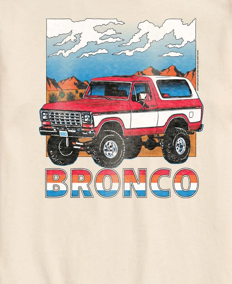Airwaves Men's Ford Bronco Mountain View Short-Sleeve Graphic T-Shirt