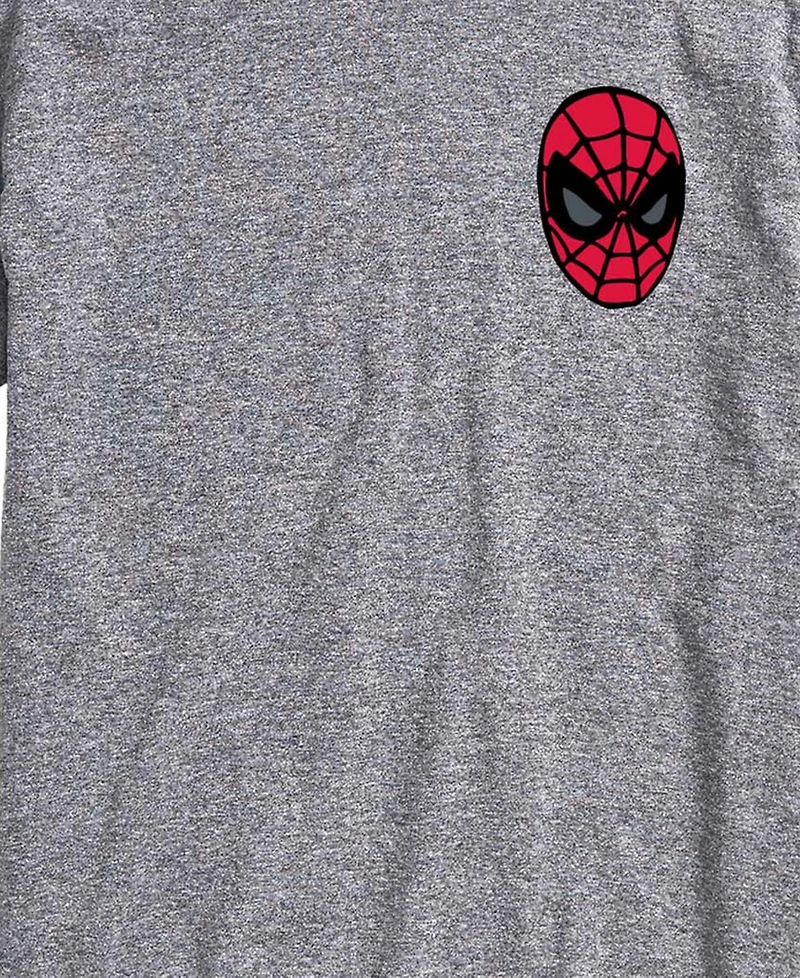 Airwaves Men's Spiderman Crawling Flag Short-Sleeve Graphic T-Shirt