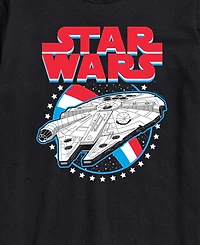 Airwaves Men's Star Wars Millennium Falcon Americana Short-Sleeve Graphic T-Shirt