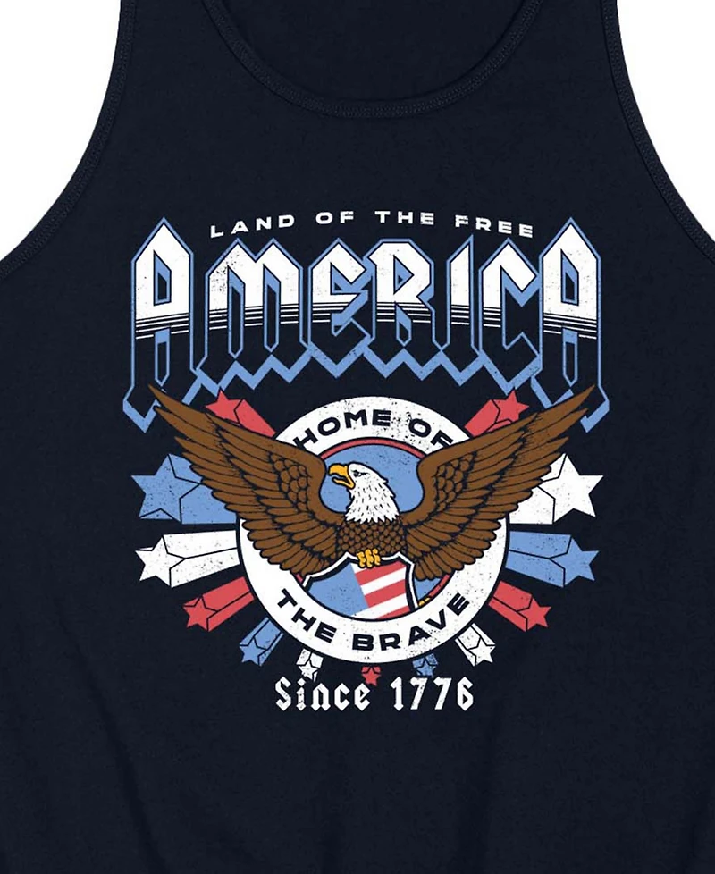 Airwaves Men's America Rock Sleeveless Graphic Tank T-Shirts