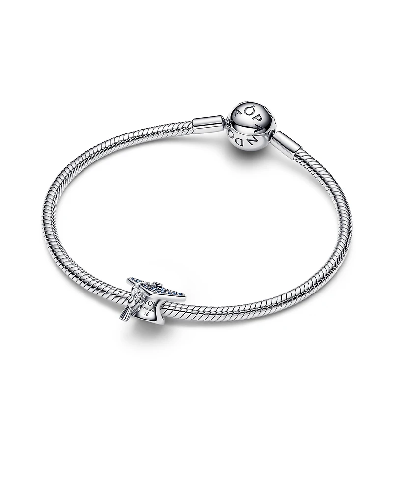 Pandora Sparkling Blue 2026 Graduation Cap Charm