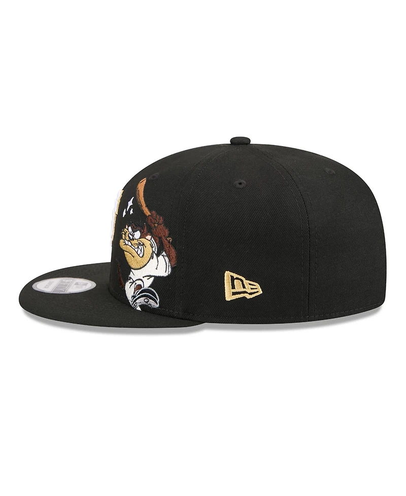 New Era Men's Black San Francisco Giants Looney Tunes Tasmanian Devil 9FIFTY Snapback Hat