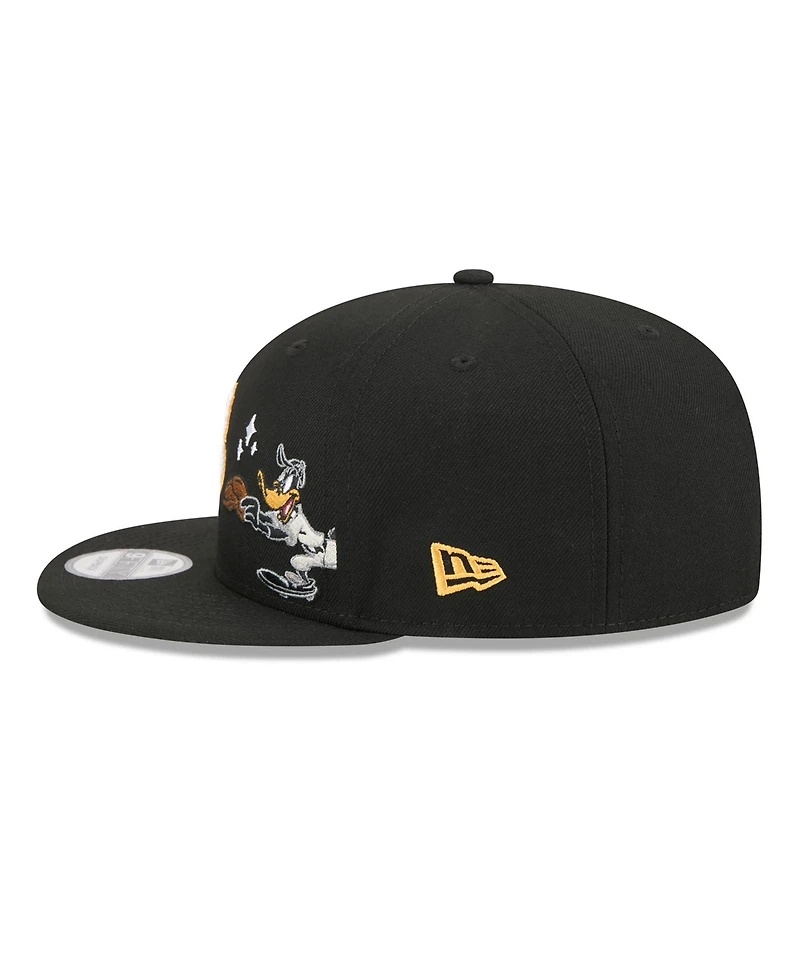 New Era Men's Black San Francisco Giants Looney Tunes Daffy Duck 9FIFTY Snapback Hat
