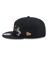 New Era Men's Navy New York Yankees Looney Tunes Daffy Duck 9FIFTY Snapback Hat
