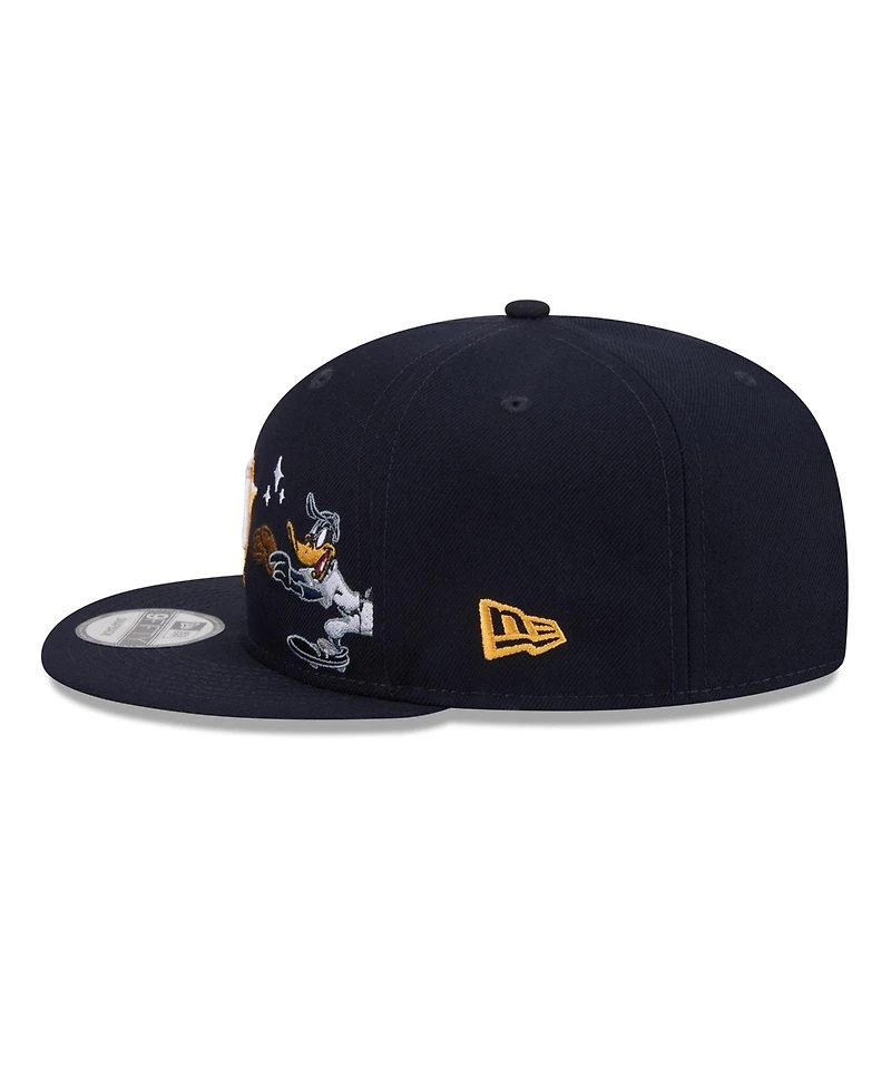 New Era Men's Navy Houston Astros Looney Tunes Daffy Duck 9FIFTY Snapback Hat