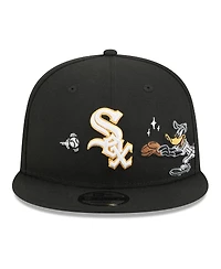 New Era Men's Black Chicago White Sox Looney Tunes Daffy Duck 9FIFTY Snapback Hat