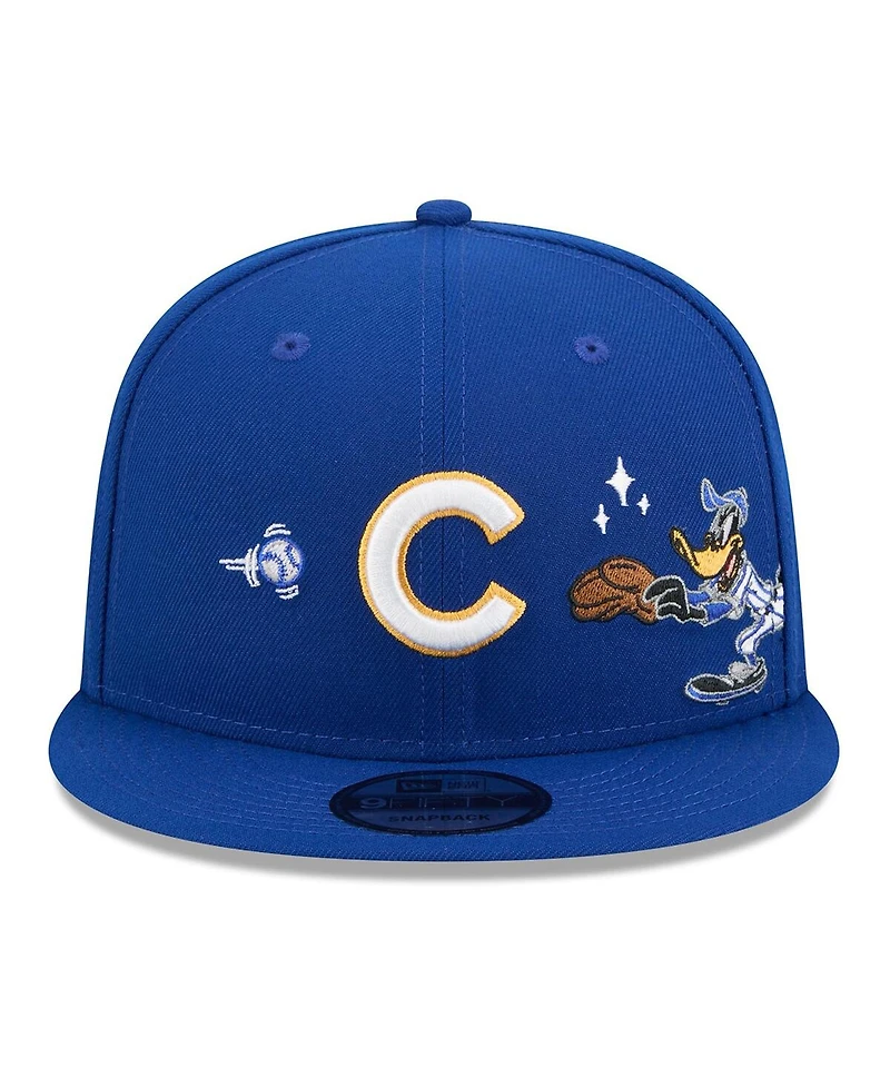 New Era Men's Royal Chicago Cubs Looney Tunes Daffy Duck 9FIFTY Snapback Hat