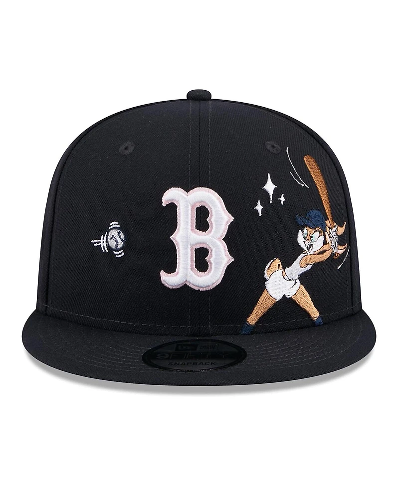 New Era Men's Navy Boston Red Sox Looney Tunes Lola Bunny 9FIFTY Snapback Hat