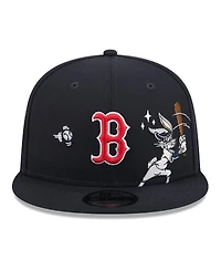 New Era Men's Navy Boston Red Sox Looney Tunes Bugs Bunny 9FIFTY Snapback Hat
