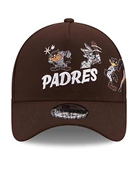 New Era Men's Brown San Diego Padres Looney Tunes A-Frame 9FORTY Adjustable Hat