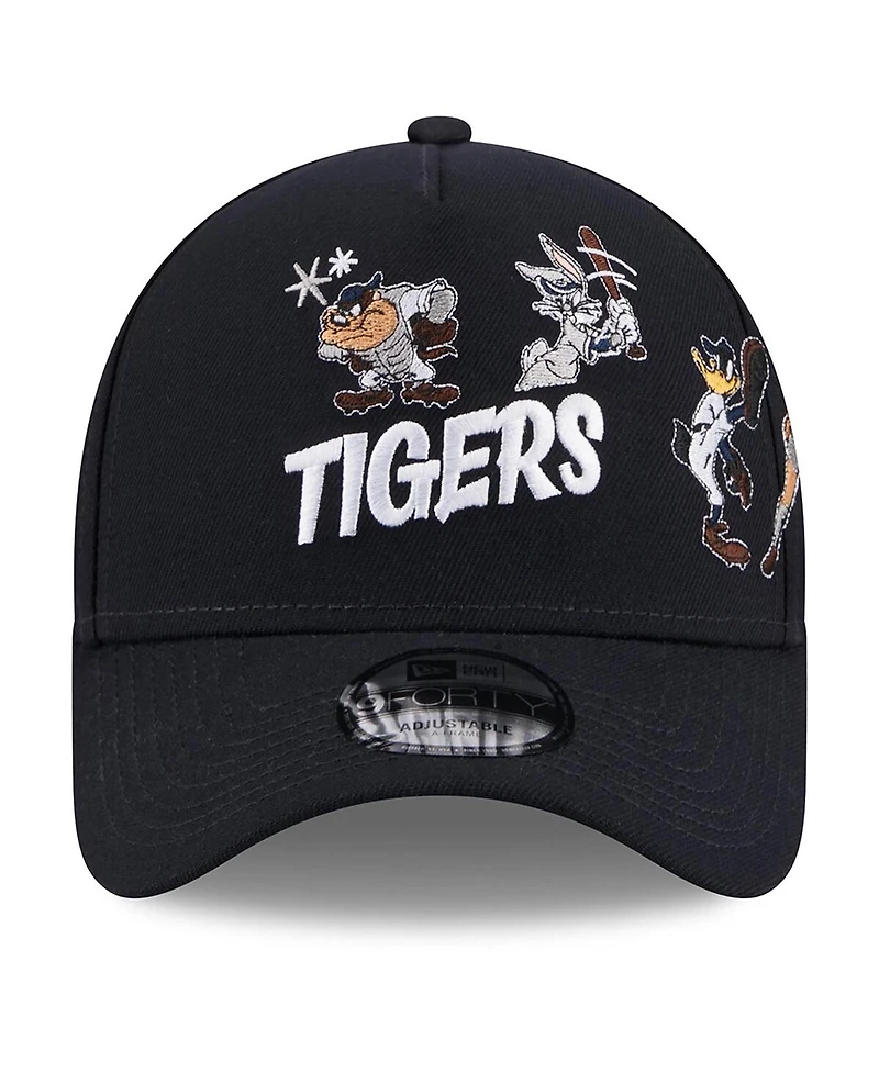 New Era Men's Navy Detroit Tigers Looney Tunes A-Frame 9FORTY Adjustable Hat
