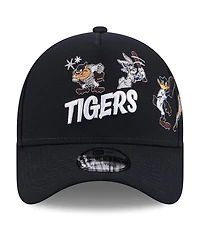 New Era Men's Navy Detroit Tigers Looney Tunes A-Frame 9FORTY Adjustable Hat