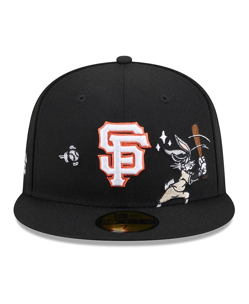 New Era Men's Black San Francisco Giants Looney Tunes Bugs Bunny 59FIFTY Fitted Hat