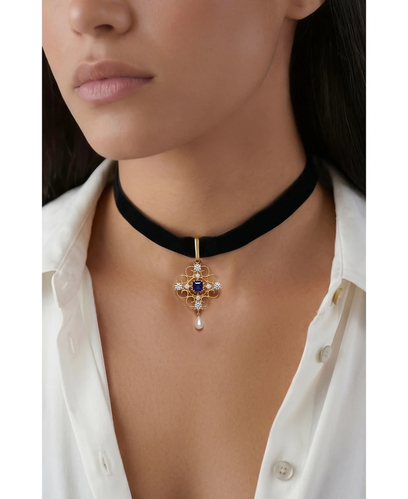 Retro Chic Orchid Dream Choker
