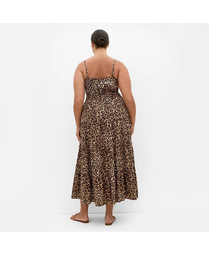 City Chic Women's Amaya Leopard Print Maxi Dress